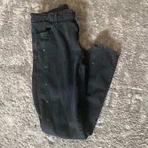 J. Brand Beaded Low Rise Skinny Ankle Cropped Jeans